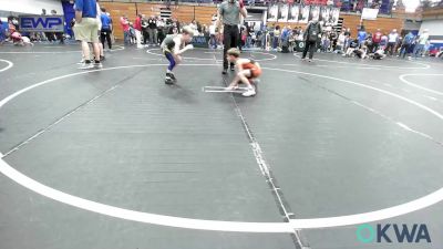 55 lbs Consolation - Brooks Mccabe, Cowboy Wrestling Club vs Brastin Woods, Tecumseh Youth Wrestling