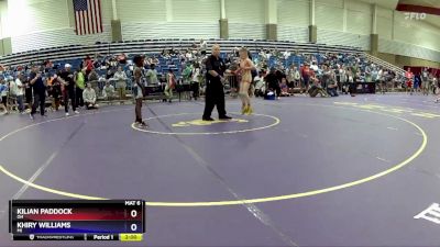 74 lbs Cons. Round 3 - Kilian Paddock, OH vs Khiry Williams, MI