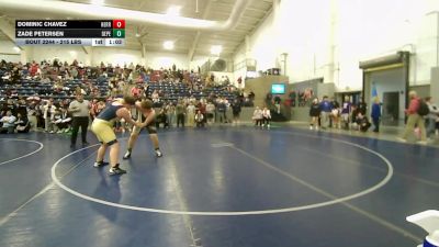 215 lbs Champ. Rd Of 32 - Zade Petersen, Deseret Peaks vs Dominic Chavez, Herriman