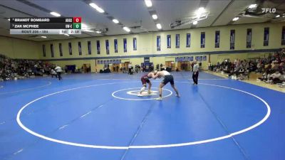 184 lbs Semifinal - Zak McPhee, Wisconsin-Eau Claire vs Brandt Bombard, Augsburg