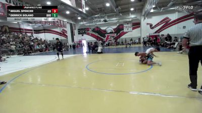 120 lbs Cons. Semi - Miguel Spencer, Threshold Wrestling Club vs Derrick Solano, Deep Waters RTC