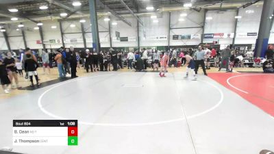 130 lbs Rr Rnd 1 - Bison Dean, No Team vs Josiah Thompson, Central Coast Most Wanted