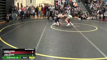 106 lbs Quarterfinal - Ayden Dodd, Perrysburg vs Josh Novak, St. Ignatius