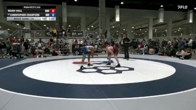 74 lbs Cons. Round 5 - Noah Hall, Knights RTC vs Christopher Crawford, Indiana RTC