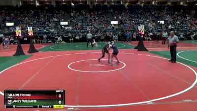 108 lbs Quarterfinal - Delaney Williams, MBF1 vs Fallon Friend, PIQ1