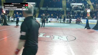 145 lbs Semifinal - Olivia Leone, Whittier vs Gabriella Ramos, Agawam