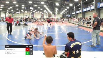 75 lbs Rr Rnd 1 - Knox Stamp, NC National Team vs Landyn Clifford, Grain House Grapplers