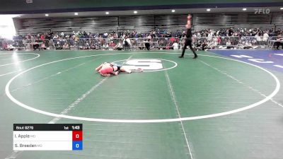 106 lbs Consi Of 16 #2 - Isabelle Apple, MO vs Sandy Breeden, MO