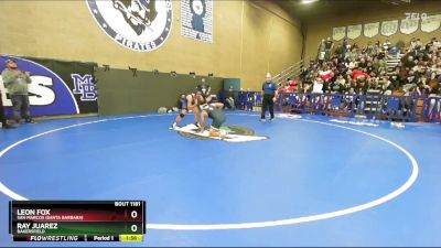 165 lbs Champ. Round 4 - Ray Juarez, Bakersfield vs Leon Fox, San Marcos (Santa Barbara)