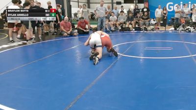 95 lbs Rr Rnd 7 - Braylon Butts, NC United - BHS vs Dylan Annello, DoughBoy WC - BHS