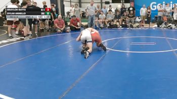 95 lbs Rr Rnd 7 - Braylon Butts, NC United - BHS vs Dylan Annello, DoughBoy WC - BHS