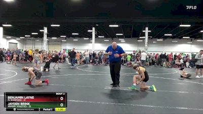 96 lbs Semis (4 Team) - Benjamin Layne, FL Scorpions vs Jayden Brink, Armory Athletics