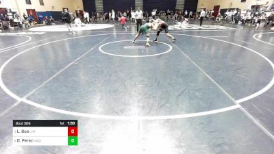 160 lbs Quarterfinal - Lucas Boe, Lake Highland Prep vs David Perez, Ponaganset