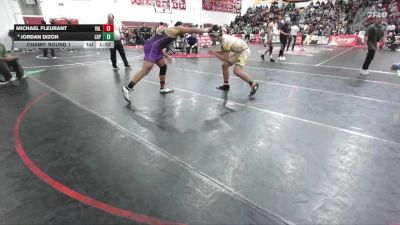 190 lbs Champ. Round 1 - Michael Fleurant, Valenicia (Santa Clarita) vs Jordan Dizon, Long Beach Poly