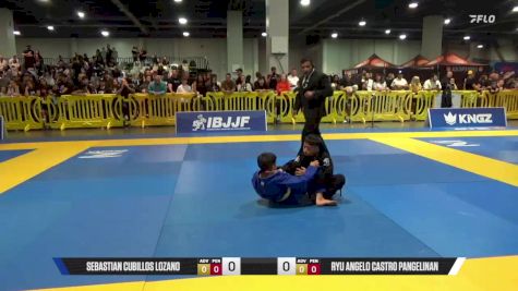 Ryu Angelo Castro Pangelinan vs Sebastian Cubillos Lozano 2025 American National IBJJF Jiu-Jitsu Open Championship