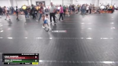 60 lbs Cons. Semi - Cole Sandifer, Shandon Sharks Wrestling Club vs Noah McDougald, Unaffiliated
