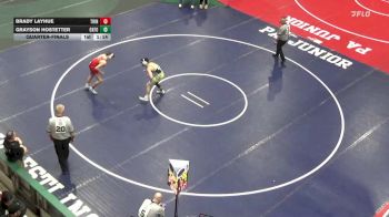 140 lbs Quarterfinal - Brady Layhue, Trinity vs Grayson Hostetter, Oxford