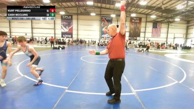 100 lbs Round Of 16 - Kurt Pellegrino, NJ vs Cash Mcclurg, CA