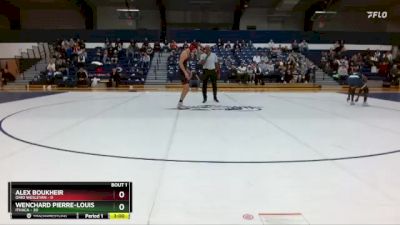 157 lbs Finals (2 Team) - Alex Boukheir, Ohio Wesleyan vs Wenchard Pierre-Louis, Ithaca