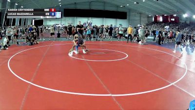 106 lbs Cons. Round 3 - Kaiden Crittenden, North Hardin Wrestling Club vs Lucas Mazzarella, Burnett Trained Wrestling