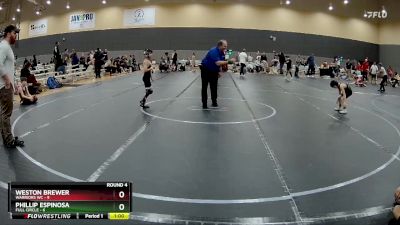 52 lbs Round 4 (10 Team) - Weston Brewer, Warriors WC vs Phillip Espinosa, Full Circle