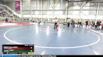 42-44 lbs Round 1 - Olive Cheff, Montana vs Brian Gallardo, Moses Lake WC