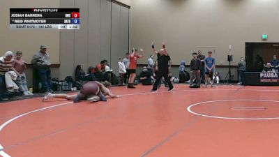 190 lbs Quarters - Josiah Barrera, Rednose Wrestling School vs Reid Whitmoyer, Haines Trained