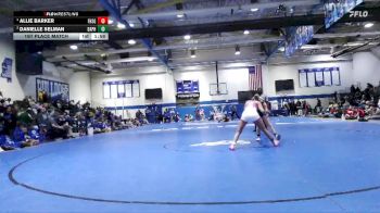 Girls 114 lbs 1st Place Match - Allie Barker, Freeport vs Danielle Selman, Daphne