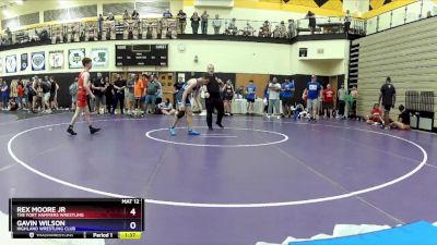 126 lbs Cons. Round 2 - Rex Moore Jr, The Fort Hammers Wrestling vs Gavin Wilson, Highland Wrestling Club