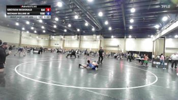 100 lbs Quarterfinal - Greyson McDonald, Black Flag Wrestling Academy vs Michiah Gillins Jr, Youth Impact Center Wrestling Club