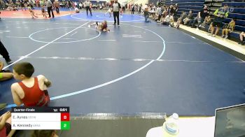 46 lbs Quarterfinal - Espen Aynes, Southside Youth Wrestling vs Audrey Kennedy, Arkansas Warthawgs