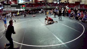 120 lbs 7th Place Match - Swayzee Johnston, FoxFit vs Aria Thew, Lincoln Girls Wrestling
