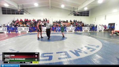 220 lbs Champ. Round 1 - Jonathan Rodriguez, Hoover vs Noah Lima, Granada
