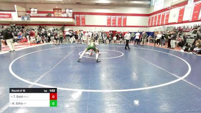 126 lbs Round Of 16 - Tristan Gold, Beverly vs Kevin Gillis, King Philip