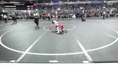72 lbs Consi Of 8 #2 - Caden Miller, Fort Gibson Wrestling Club vs Mason Doupe, Cwc