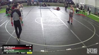 190 lbs Quarterfinal - Gage Calton, Lake Mead Christian Academy vs Alex Trujillo, West Wendover