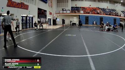 106 lbs 7th Place Match - Daniel Stefko, St. Mary`s Ryken vs Elijah Adams, Landon School