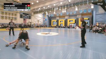 157 lbs Champ. Round 1 - Miguel Sigaran, Caesar Rodney H S vs Ryan Jacobs, Concord H S