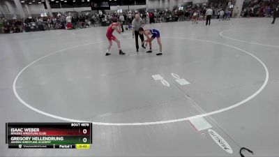 113 lbs Cons. Round 4 - Gregory Hellendrung, Askren Wrestling Academy vs Isaac Weber, Ringers Wrestling Club