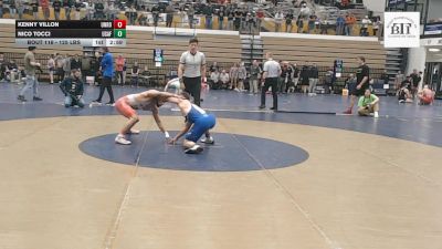 125 lbs Consi Of 16 #1 - Kenny Villon, Unrostered - Funky Monkey vs Nico Tocci, Air Force