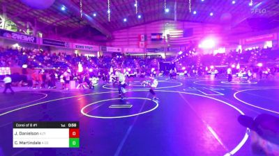 126 lbs Consi Of 8 #1 - James Danielson, Altitude Wrestling Club vs Connor Martindale, 4 Corners Underground