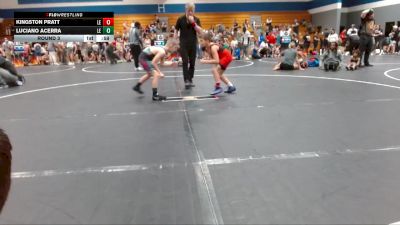 75/80 Round 3 - Luciano Acerra, Mighty Warriors Wrestling Aca vs Kingston Pratt, Knights Youth Wrestling