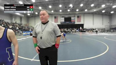 116 lbs Round 1 (3 Team) - Tommy Aiello, John H Glenn HS vs Kaden Rivers, Peru Sr HS