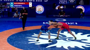 92 kg Quarterfinal - Mahdi Hajiloueianmorafah, IRI vs Sergey Sargsyan, ARM
