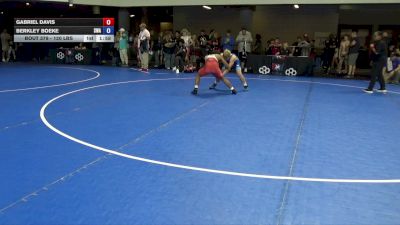 126 lbs Cons. Sub-quarters - Gabriel Davis vs Berkley Boeke, Sebolt Wrestling Academy