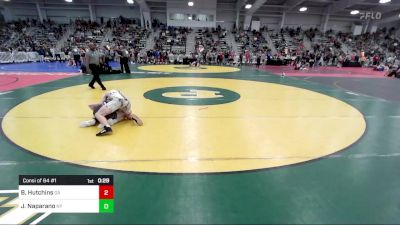 132 lbs Consi Of 64 #1 - Brayden Hutchins, GA vs John Naparano, NY