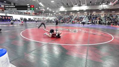 184 lbs Cons. Round 2 - Tyler Hanna, Southeastern vs Luke Sarich, Missouri Valley
