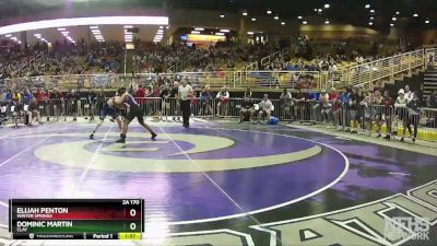 2A 170 lbs Quarterfinal - Elijah Penton, Winter Springs vs Dominic Martin, Clay