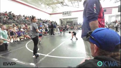49 lbs Quarterfinal - Myles Bathgate, Wichita Training Center vs Brady Wood, Husky WC