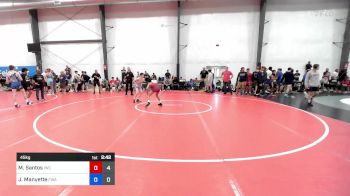 45 kg Rr Rnd 4 - Michael Santos, Integrity Wrestling Club vs Jordan Manyette, Felix Wrestling Academy